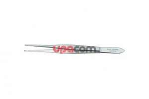 Пинцет, хирургический, с зубцами 1х2, узкий, длина 14.5 см