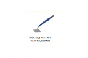 Электрод-пластина прямой антипригар 15x10мм, для 2.4мм, L=65мм