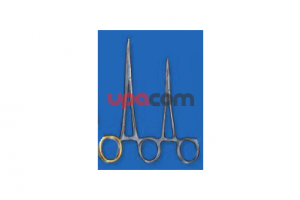 Артериальный зажим по HALSTEAD «Москит», микромодель, загнутый, длина 12.5 см, по FISCH