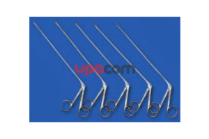 Щипцы, загнутые влево, с круглыми ложкообразными браншами, диаметр 2.5 мм, длина 15 см, по DRAF