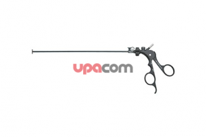 Щипцы CLICKLINE для захвата и диссекции, поворотные, разборные, изолированные, с соединением для монополярной коагуляции, обе бранши подвижны, бранши загнуты под прямым углом, размер 5 мм, длина 36 см, рукоятка 33121