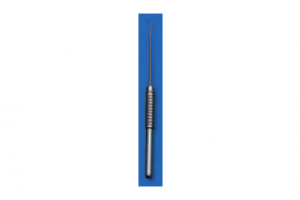 Диссекционный зонд, средний изгиб, тупой, с круглой рукояткой, диаметр 0.9 мм,  длина 21.5 см, по DRAF