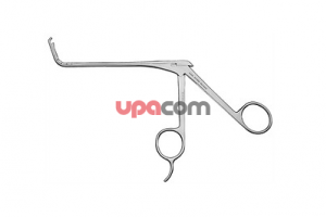 Выкусыватель для лобной пазухи, с загнутым вверх на 70° цепочным тубусом, режущий назад, для расширения доступа к лобной пазухе посредством удаления основания лобной пазухи, средний, бранши 3.5 х З мм, длина 13 см, по KASSAM-SNYDERMAN