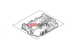 Плата клавиатуры процессора Keyboard processor PCB 105-10-27