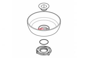 Чаша, темно-синяя Glass bowl, dark blue