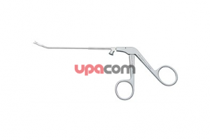 Миниатюрные носовые щипцы RHINOFORCE II, с очень тонкими плоскими браншами, режущие насквозь, для тканещадящего разреза, конец тубуса загнут вверх на 30°, бранши прямые, ширина 1.5 мм, с разъемом для чистки, длина 13 см,по SCHWARTZ-ANAND