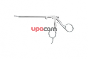 Щипцы для клипс RHINOFORCE II по MONTGOMERY-YOUNGS, для эндоназальной эндоскопической лигатуры клиновидно-небной артерии, с аспирационным каналом, рукоятка с пружиной, прямые, длина 13 см, для титановых клипс 8665 Т