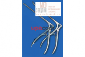 Костный выкусыватель для клиновидной кости по McKENTY-CASTELNUOVO, загнутый вверх на 30°, режущий насквозь, поворотный, размер 1.6 х 2 мм, длина 17 см, по CASTELNUOVO-LOCATELLI