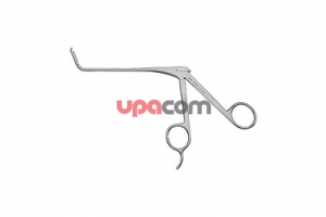 Выкусыватель для лобной пазухи, с загнутым вверх на 70° цепочным тубусом, режущий назад, для расширения доступа к лобной пазухе посредством удаления основания лобной пазухи, малый, бранши 2.5 х 2 мм, длина 13 см, по KASSAM-SNYDERMAN