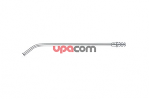 Аспирационная трубка, загнутая, с оливой, наружный диаметр 6 мм, длина 19 см