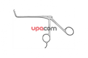 Выкусыватель для лобной пазухи, с загнутым вверх на 70° цепочным тубусом, режущий назад, для расширения доступа к лобной пазухе, средний, бранши 3.5 х 3 мм, длина 13 см,по SCHWARTZ-ANAND