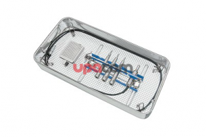 Корзина, для надежного размещения в процессе чистки и стерилизации принадлежностей для системы микропил компании KARLSTORZ, включая ячейку для мелких деталей для размещения