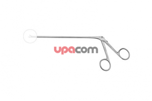 Щипчики, загнутые вверх на 45°, режущие внакладку, с овальными окончатыми ложкообразными браншами, ширина 1.8 мм, рабочая длина 15 см