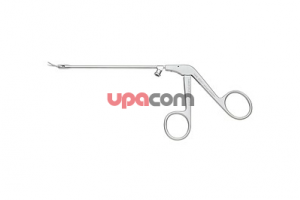 Носовые ножницы RHINOFORCE II, лезвия загнуты вверх, для резекции передней доли средней раковины при узкой полости носа и для предупреждения послеоперационной синехии, с разъемом для чистки, длина 13 см