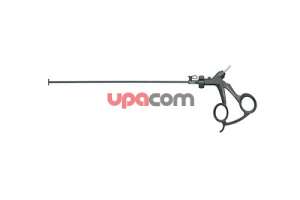 Щипцы CLICKLINE для захвата и диссекции, поворотные, разборные, изолированные, с соединением для монополярной коагуляции, обе бранши подвижны, бранши загнуты под прямым углом, размер 5 мм, длина 30 см, рукоятка 33153