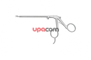Щипцы для клипс RHINOFORCE II по MONTGOMERY-YOUNGS, для эндоназальной эндоскопической лигатуры клиновидно-небной артерии, с аспирационным каналом, рукоятка с пружиной, бранша загнута вправо, длина 13 см,по SCHWARTZ-ANAND