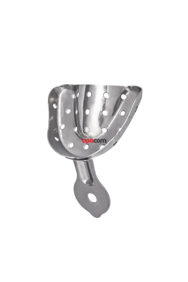 Ложка оттискная стоматологическая металлическая, для верхней челюсти, №3, 75х65 мм