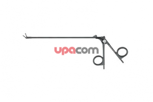 Биполярные щипцы, бранши загнуты вверх на 45°, для биполярной коагуляции в хирургии основания черепа и гипофиза, длина 18 см, для использования с биполярными высокочастотными кабелями 847002 Е или 847002 A/M/V/U