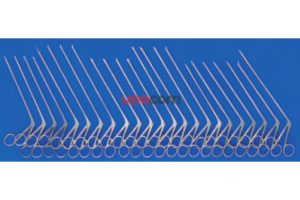 Щипчики, загнутые вправо, очень тонкие, с овальными ложкообразными браншами, ширина 0.6 мм, длина 15 см, по KASSAM-SNYDERMAN