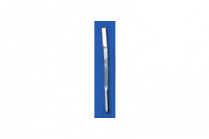 Мозговой шпатель по OLIVECRONA, загнутый с обоих концов, вогнутый, гибкий, ширина 7 и 9 мм, длина 18 см, по DRAF